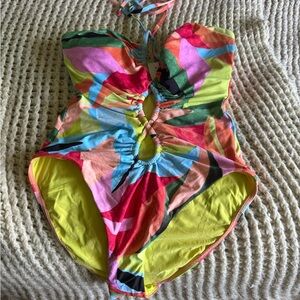 Colorful Cutout Swimsuit seafolly brand